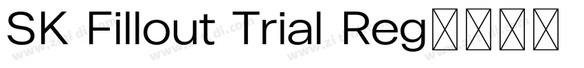 SK Fillout Trial Reg字体转换